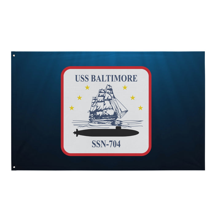 USS Baltimore (SSN-754) Submarine Wall Flag Tactically Acquired Default Title  