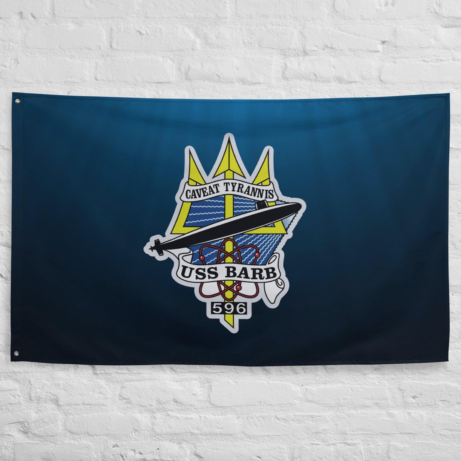 USS Barb (SSN-596) Submarine Wall Flag Tactically Acquired   