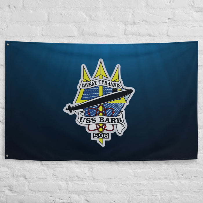 USS Barb (SSN-596) Submarine Wall Flag Tactically Acquired   