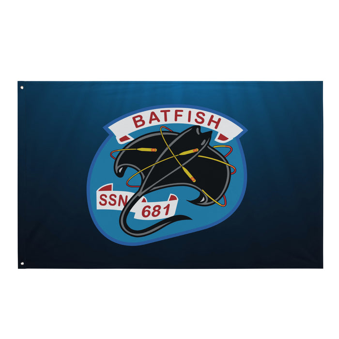 USS Batfish (SSN-681) Submarine Wall Flag Tactically Acquired Default Title  