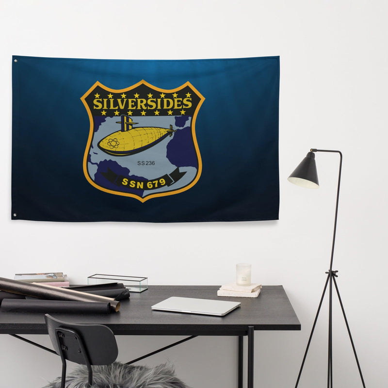 USS Silversides (SSN-679) Submarine Wall Flag
