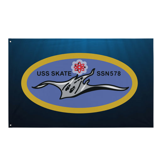 USS Skate (SSN-578) Submarine Wall Flag Tactically Acquired Default Title  