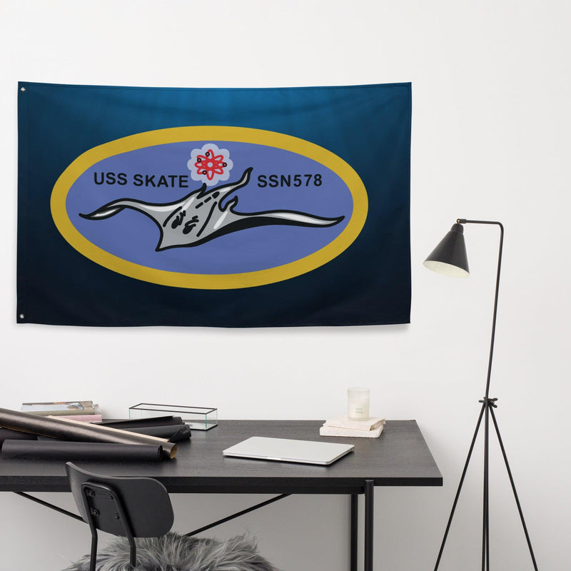 USS Skate (SSN-578) Submarine Wall Flag