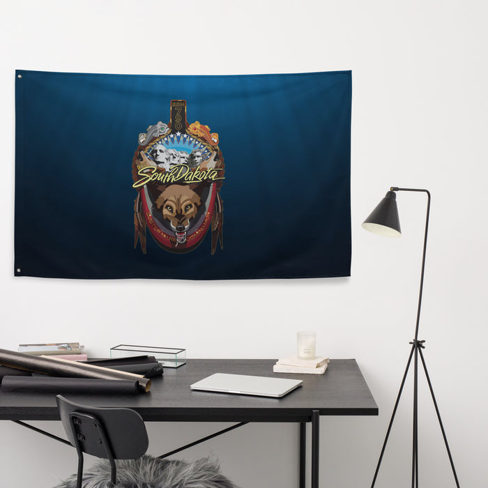 USS South Dakota (SSN-790) Submarine Wall Flag Tactically Acquired   