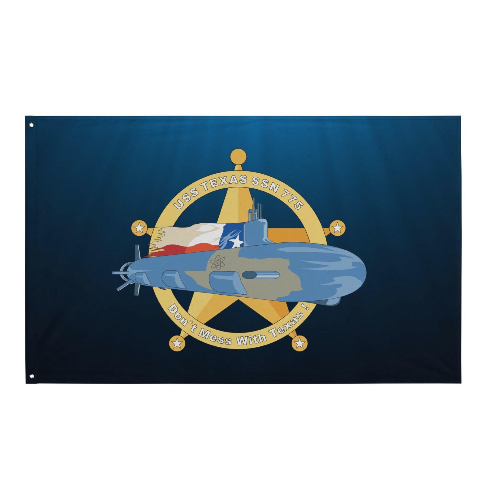 USS Texas (SSN-775) Submarine Wall Flag Tactically Acquired Default Title  