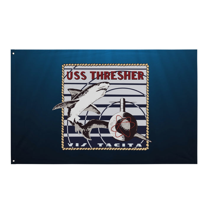 USS Thresher (SSN-593) Submarine Wall Flag Tactically Acquired Default Title  