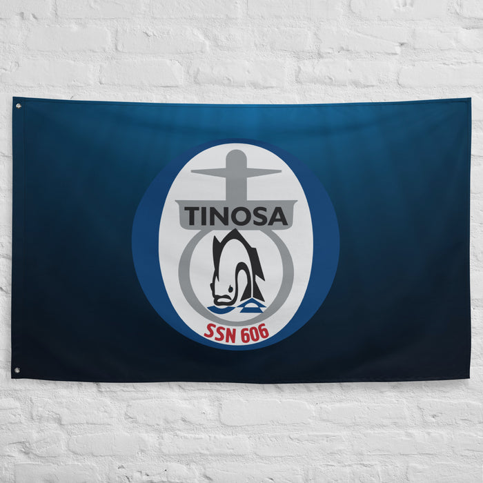 USS Tinosa (SSN-606) Submarine Wall Flag Tactically Acquired   