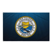 USS Toledo (SSN-769) Submarine Wall Flag Tactically Acquired   