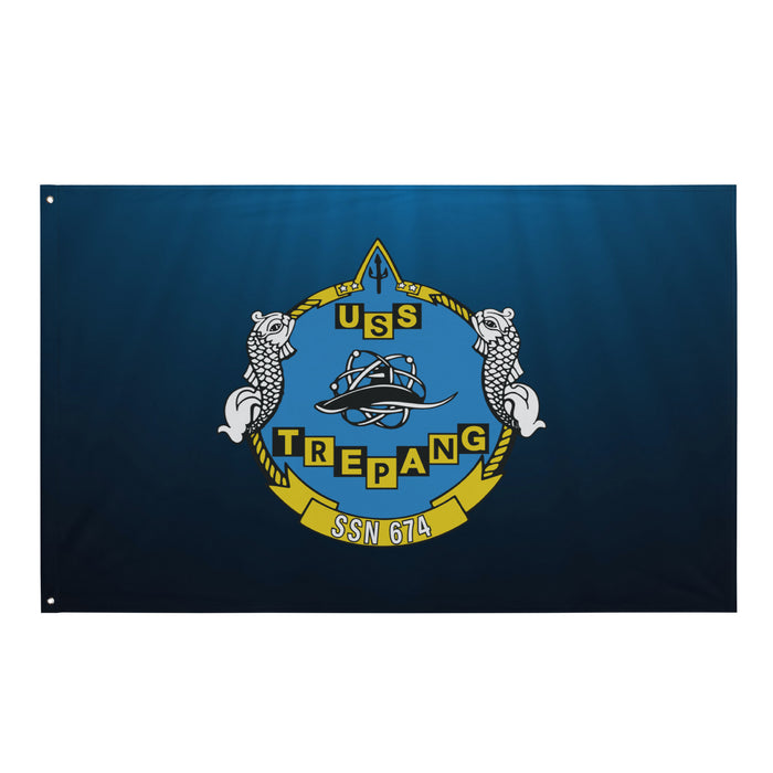 USS Trepang (SSN-674) Submarine Wall Flag Tactically Acquired Default Title  