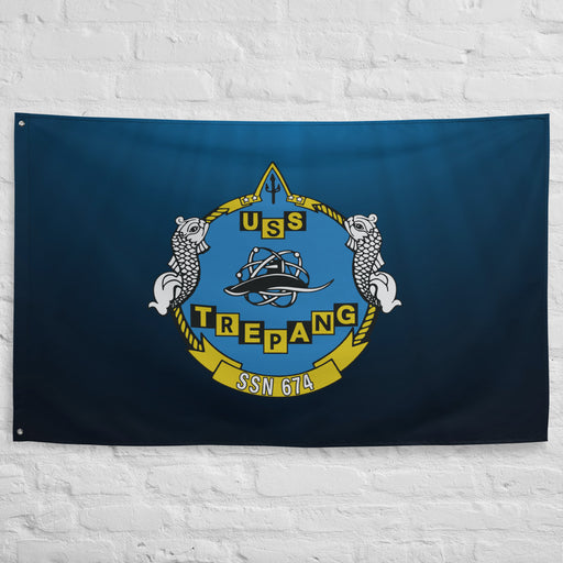 USS Trepang (SSN-674) Submarine Wall Flag Tactically Acquired   