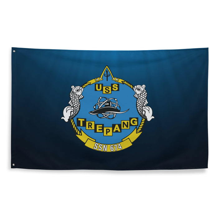 USS Trepang (SSN-674) Submarine Wall Flag Tactically Acquired   