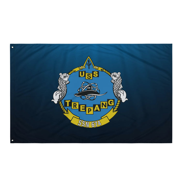 USS Trepang (SSN-674) Submarine Wall Flag Tactically Acquired   