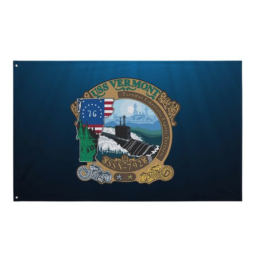 USS Vermont (SSN-792) Submarine Wall Flag Tactically Acquired Default Title  