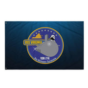 USS Virginia (SSN-774) Submarine Wall Flag Tactically Acquired   