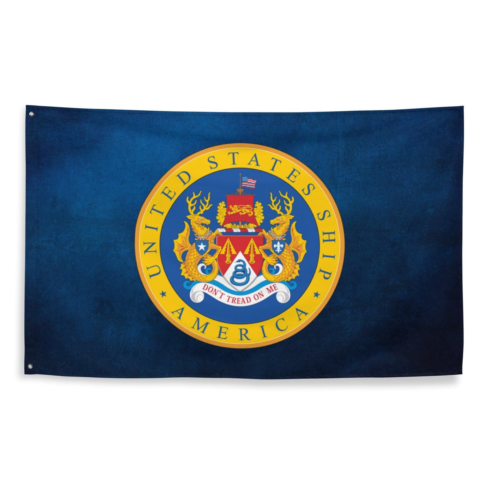 USS America (CV-66) Aircraft Carrier Flag Tactically Acquired   