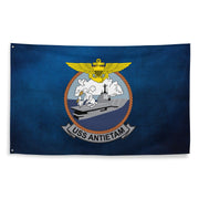 USS Antietam (CV-36) Aircraft Carrier Flag Tactically Acquired   
