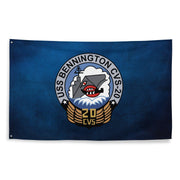 USS Bennington (CVS-20) Aircraft Carrier Logo Flag Tactically Acquired   