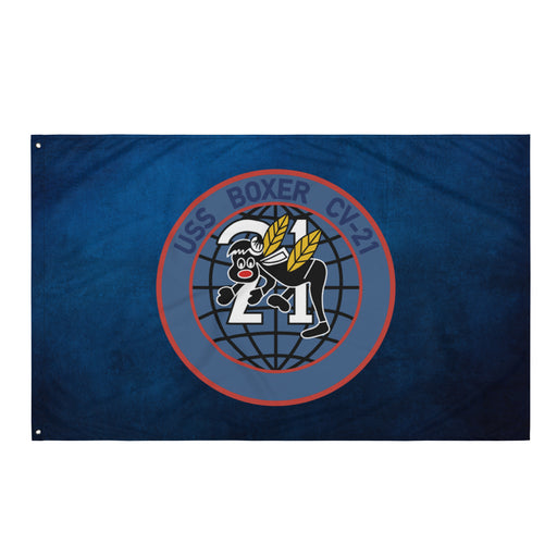 USS Boxer (CV-21) Aircraft Carrier Flag Tactically Acquired Default Title  