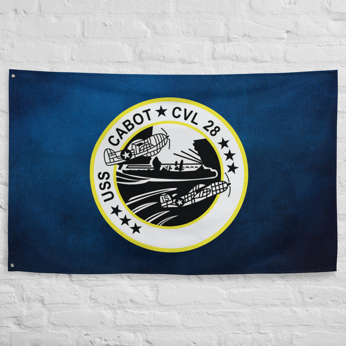 USS Cabot (CVL-28) Aircraft Carrier Flag Tactically Acquired   