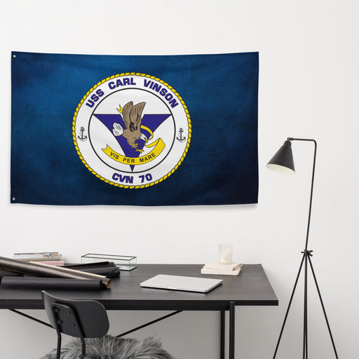 USS Carl Vinson (CVN-70) Aircraft Carrier Flag Tactically Acquired   