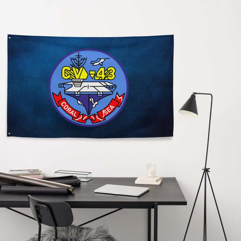 USS Coral Sea (CV-43) Logo Flag