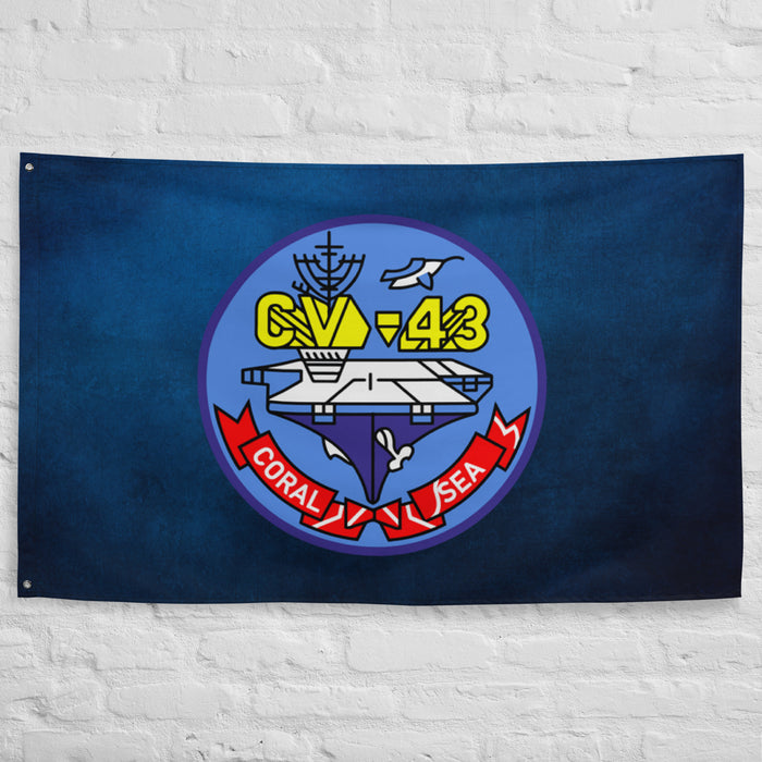 USS Coral Sea (CV-43) Logo Flag Tactically Acquired   