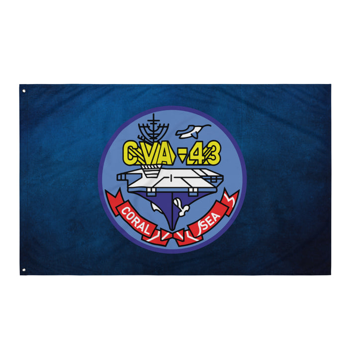 USS Coral Sea (CVA-43) Wall Flag Tactically Acquired Default Title  