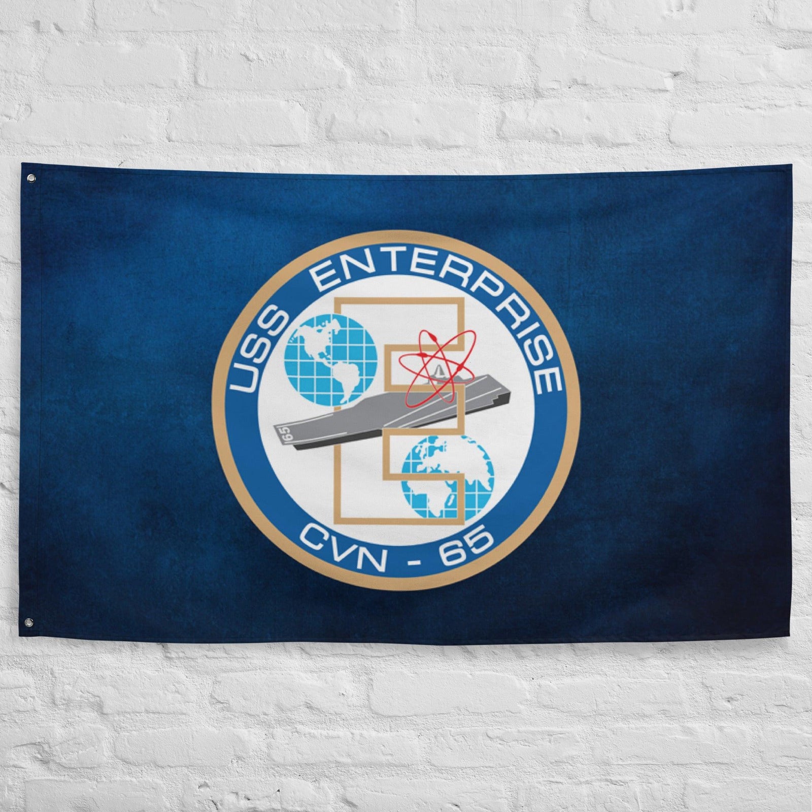 USS Enterprise (CVN-65) Flag Tactically Acquired   