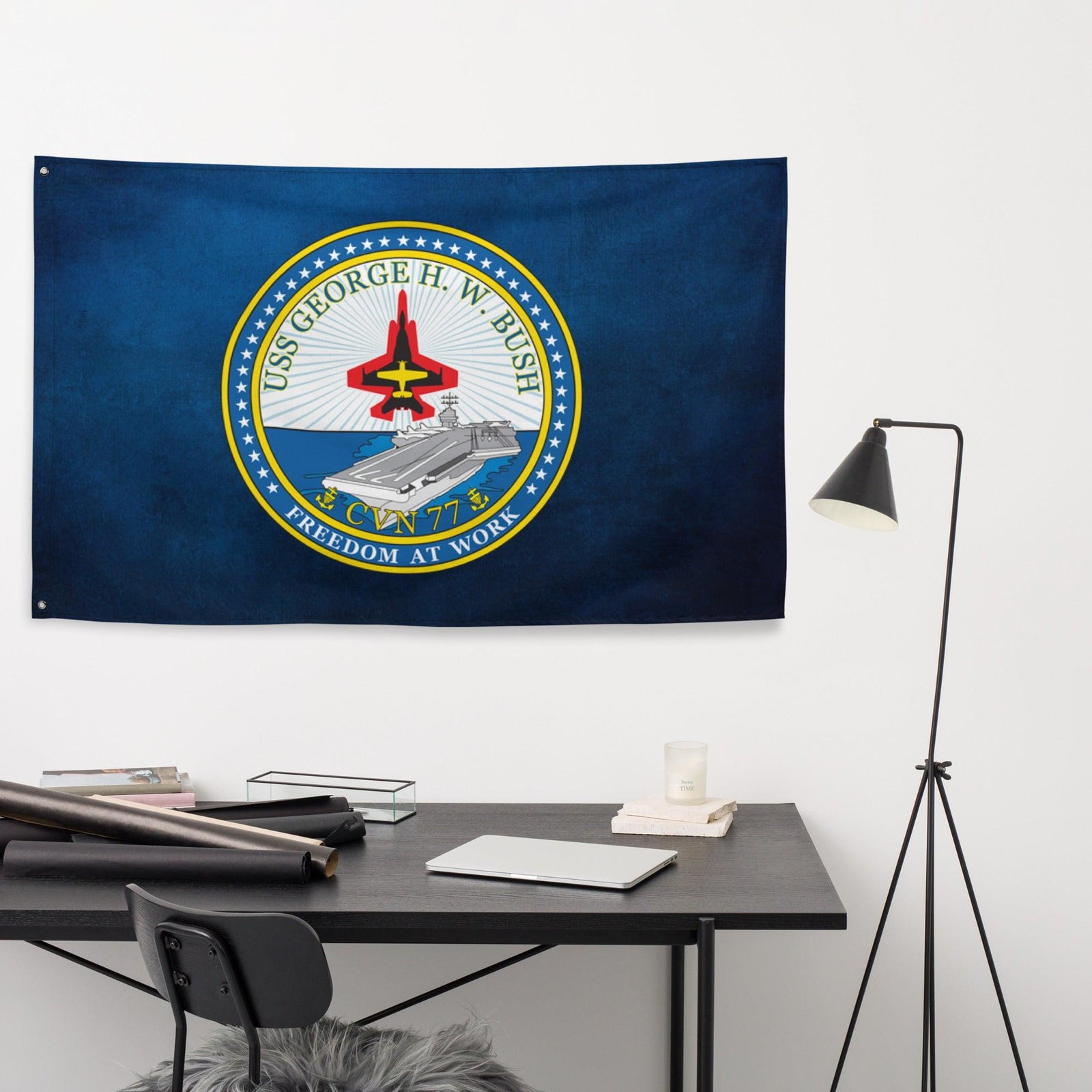 USS George H.W. Bush (CVN-77) Flag Tactically Acquired   