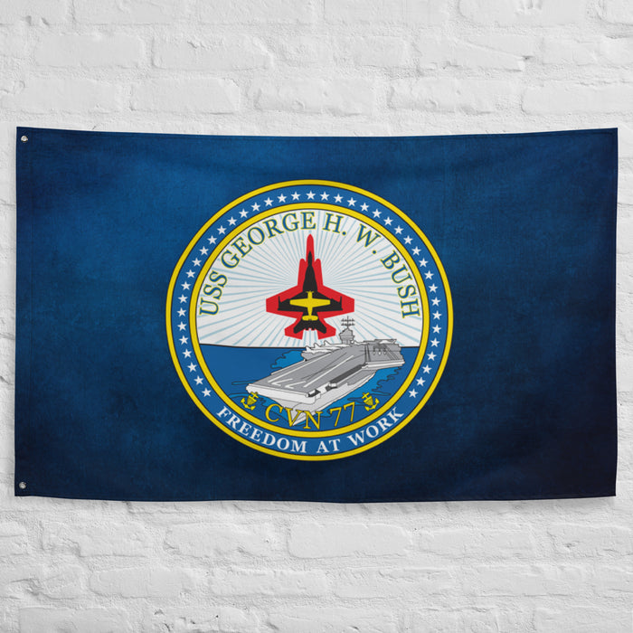 USS George H.W. Bush (CVN-77) Flag Tactically Acquired   