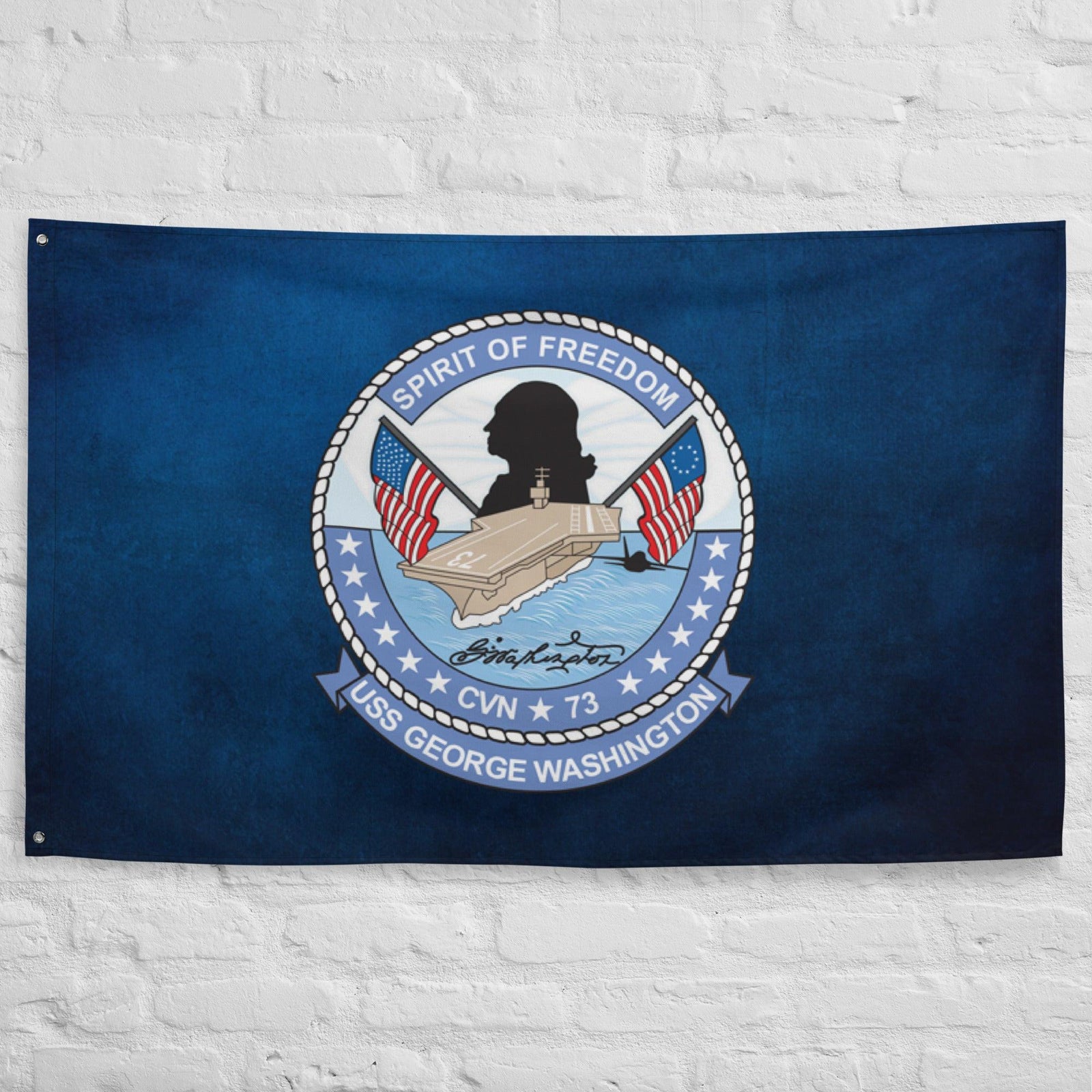 USS George Washington (CVN-73) Flag Tactically Acquired   