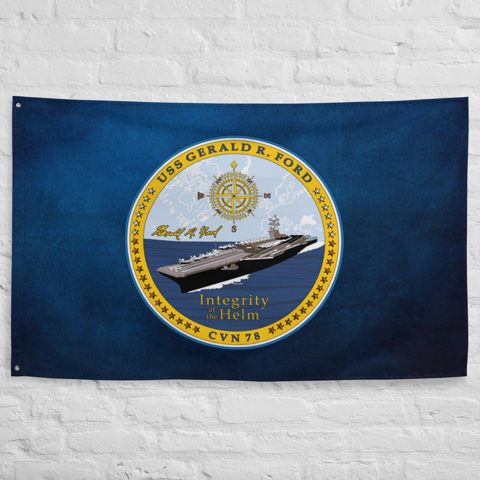 USS Gerald R. Ford (CVN-78) Flag Tactically Acquired   