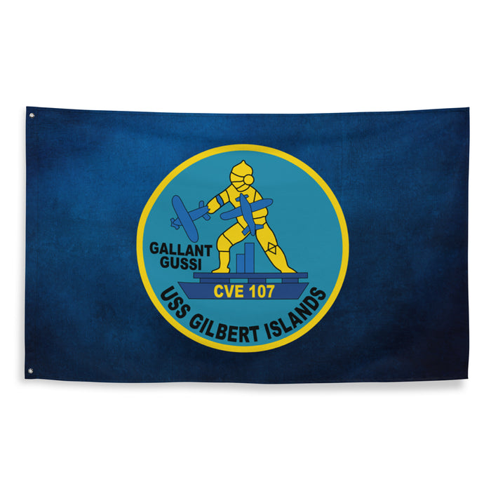 USS Gilbert Islands (CVE-107) Flag Tactically Acquired   