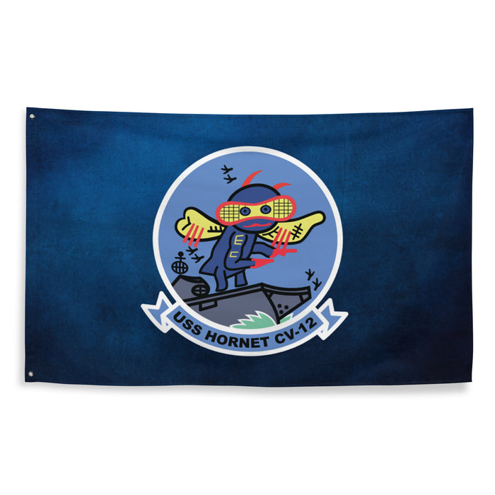 USS Hornet (CV-12) Aircraft Carrier Flag Tactically Acquired   