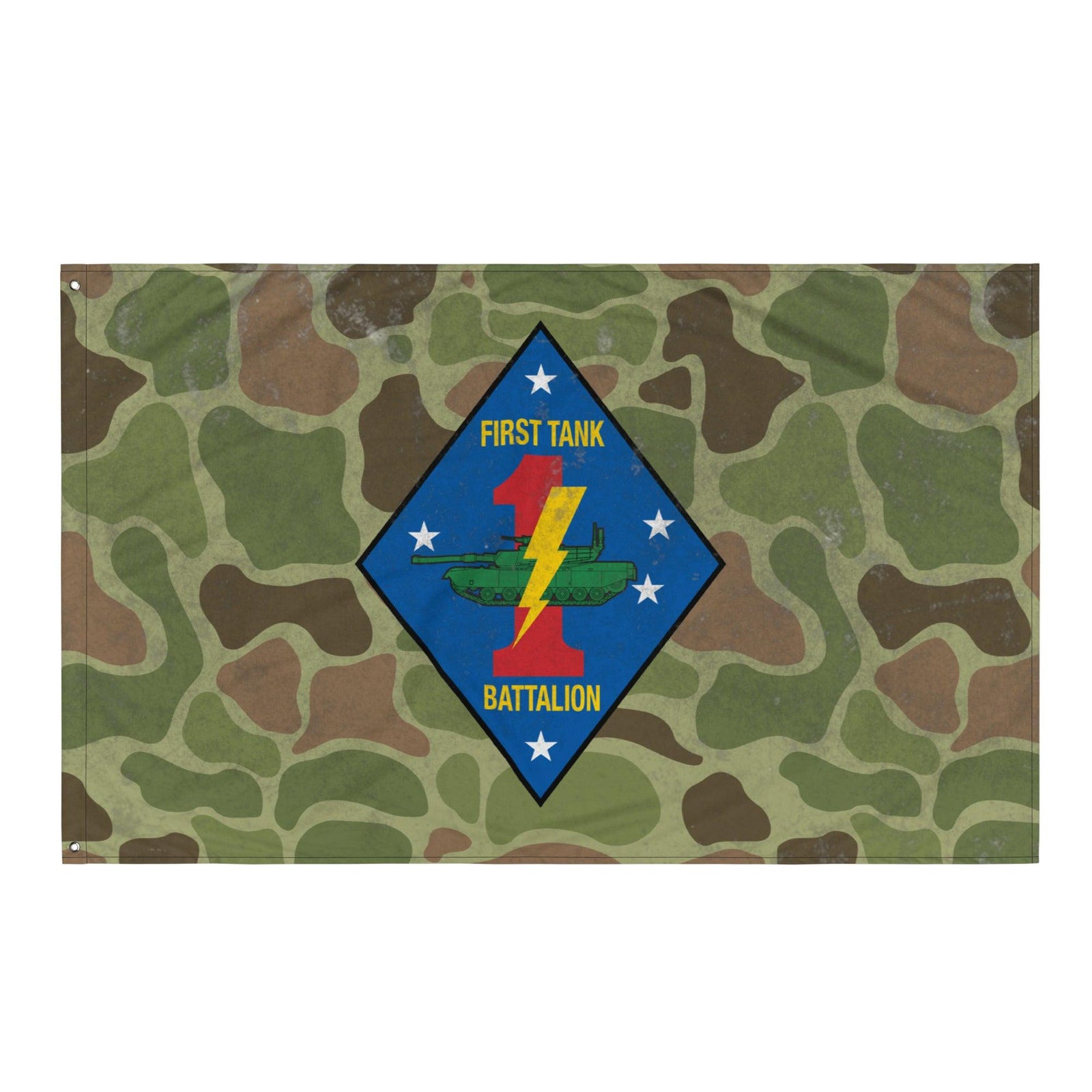 USMC 1st Tank Battalion Frog Skin Camo Flag Tactically Acquired Default Title  