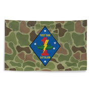 USMC 1st Tank Battalion Frog Skin Camo Flag Tactically Acquired   
