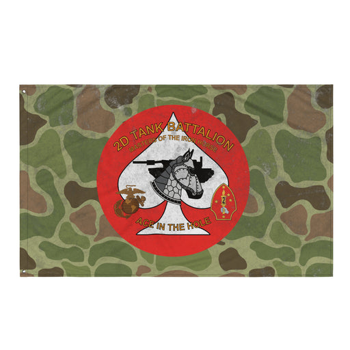 USMC 2nd Tank Battalion Frog Skin Camo Flag Tactically Acquired Default Title  