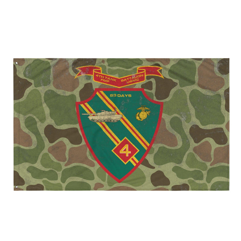 USMC 4th Tank Battalion Frog Skin Camo Flag
