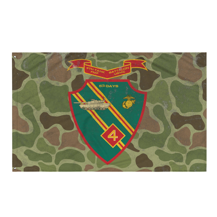 USMC 4th Tank Battalion Frog Skin Camo Flag Tactically Acquired Default Title  