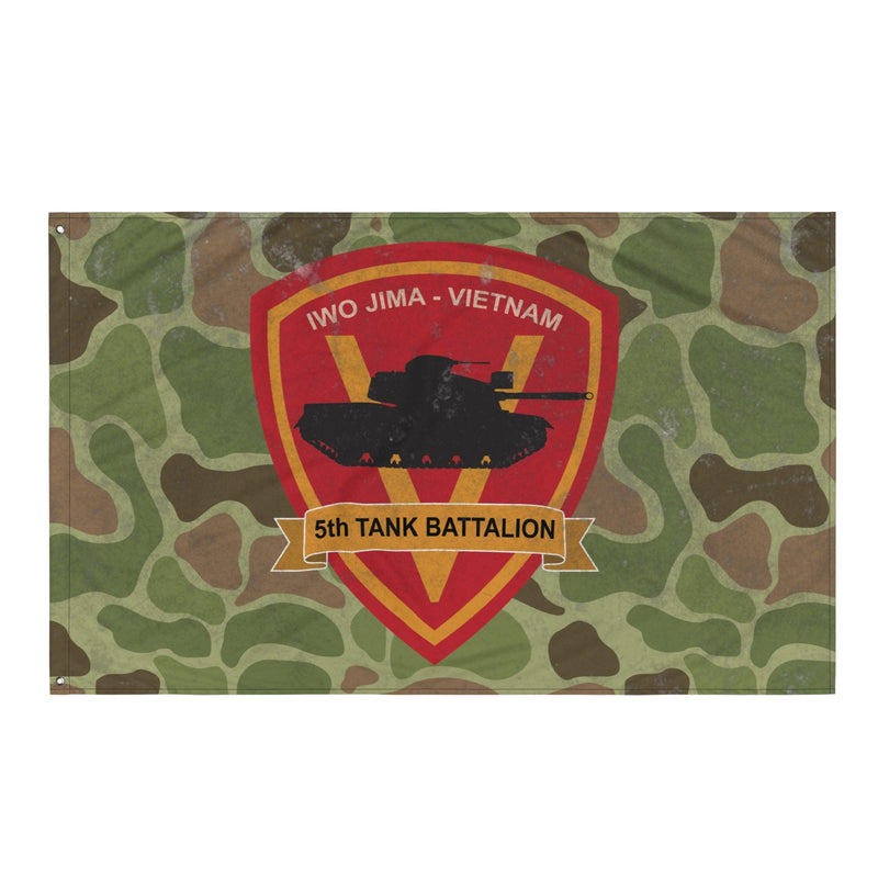 USMC 5th Tank Battalion Frog Skin Camo Flag