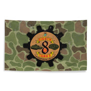 USMC 8th Tank Battalion Frog Skin Camo Flag Tactically Acquired   