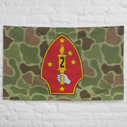 2nd Marine Division Frogskin Camo USMC Flag Tactically Acquired   