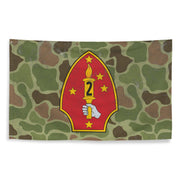 2nd Marine Division Frogskin Camo USMC Flag Tactically Acquired   