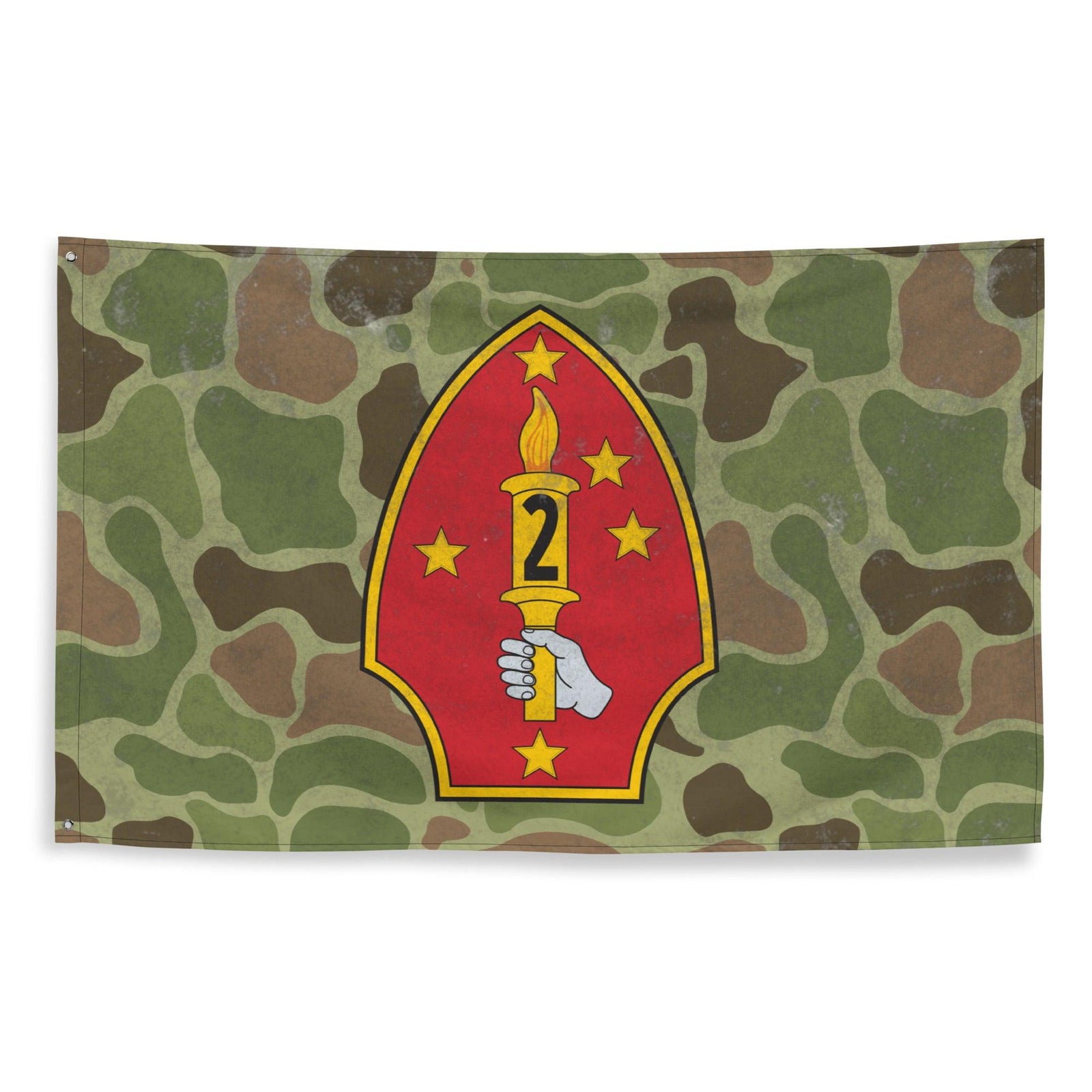 2nd Marine Division Frogskin Camo USMC Flag Tactically Acquired   