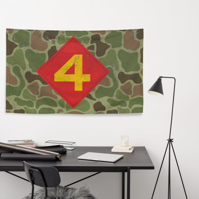 4th Marine Division Frog Skin Camo Flag