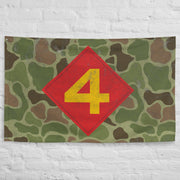 4th Marine Division Frog Skin Camo Flag Tactically Acquired   
