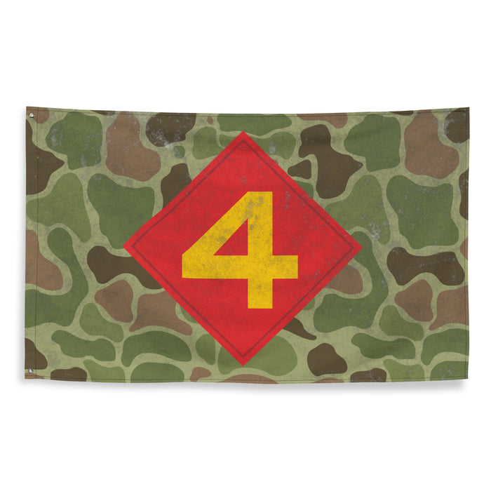 4th Marine Division Frog Skin Camo Flag Tactically Acquired   