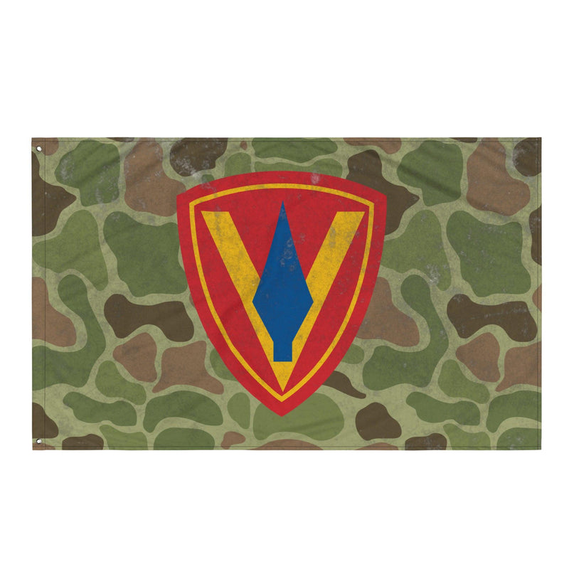 5th Marine Division Frog Skin Camo Wall Flag