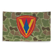 5th Marine Division Frog Skin Camo Wall Flag Tactically Acquired   