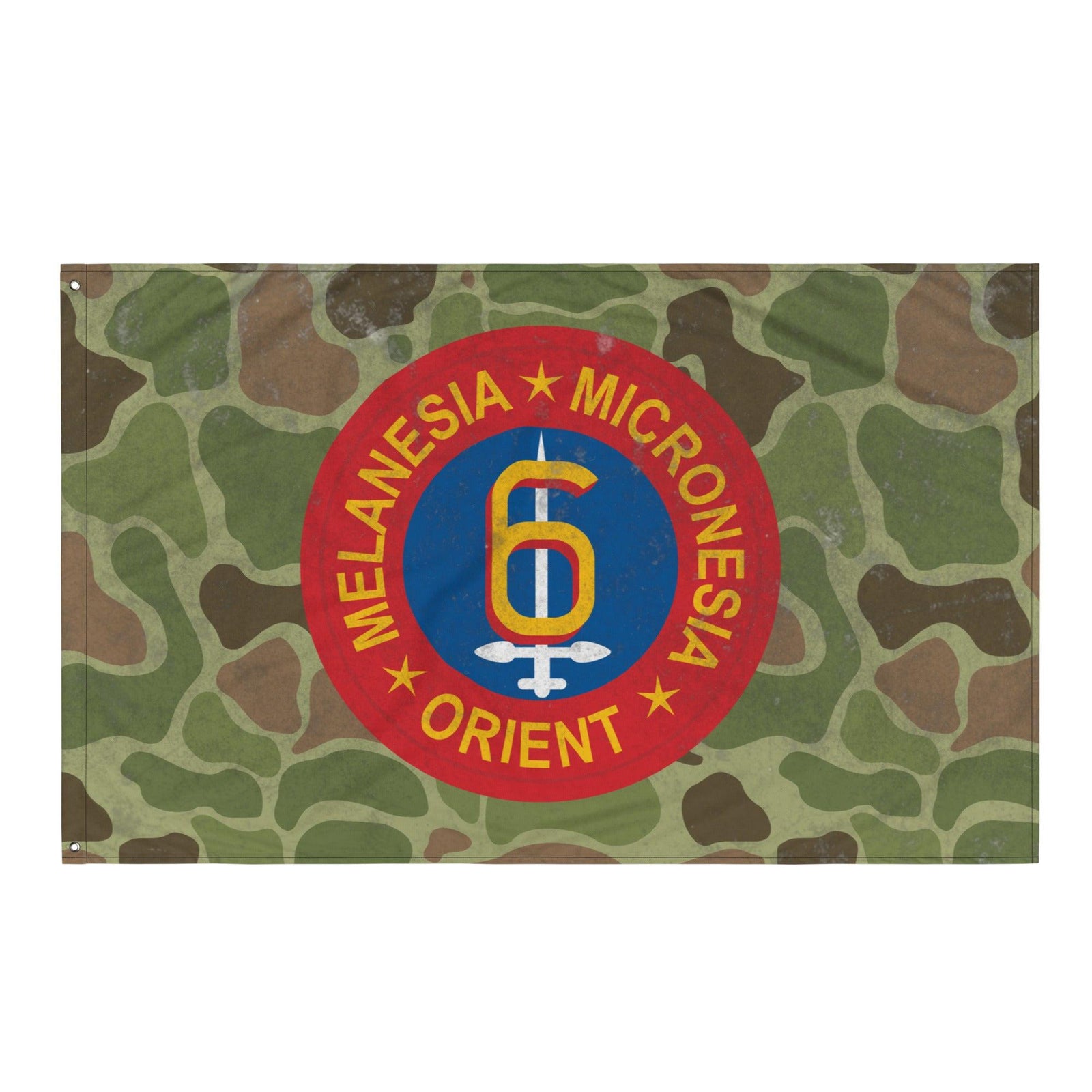 6th Marine Division Frog Skin Camo Wall Flag Tactically Acquired Default Title  